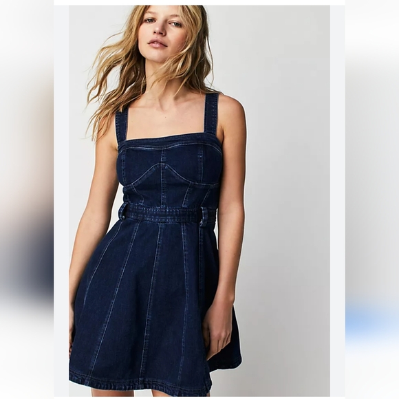 Free People Dresses & Skirts - Free People Margot Denim Mini Dress